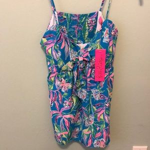 Lilly Pulitzer Cadie Cami in Formebtura Turquoise print, size 2